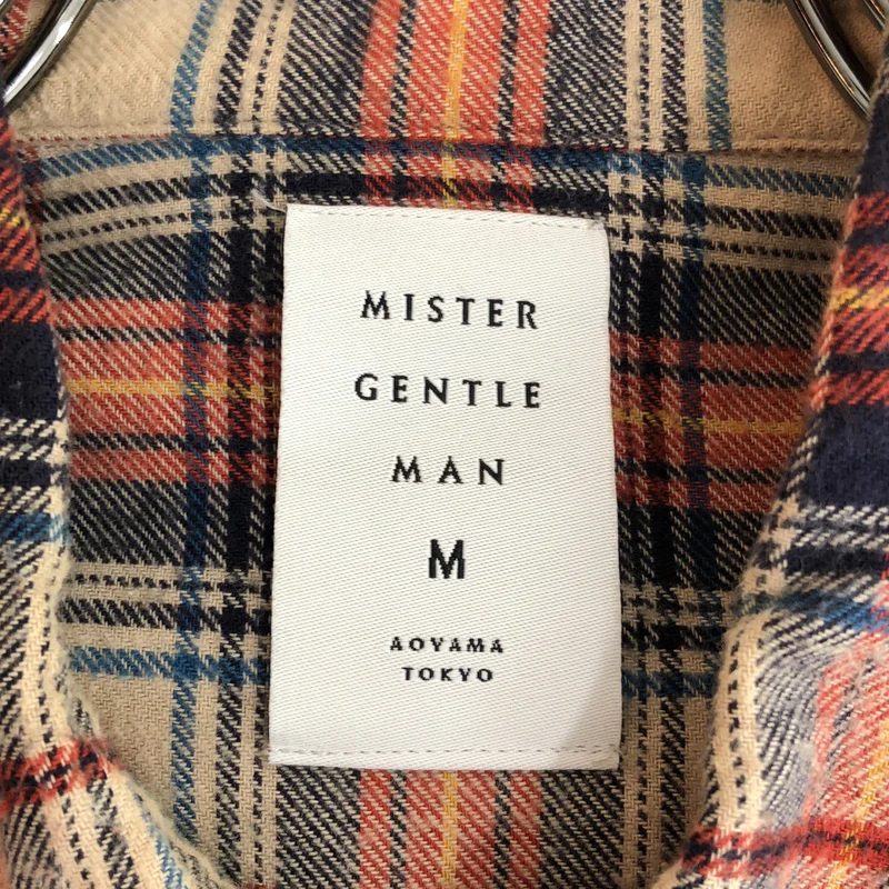 Mr.GENTLEMAN / ミスタージェントルマン | コンチョボタン ウエスタンフランネルチェックシャツ | M | メンズ