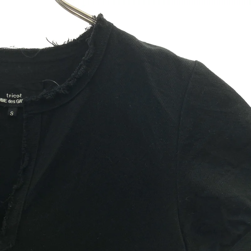 tricot COMME des GARCONS / トリココムデギャルソン | 2003SS | 断ち切り キーネック サイドスリット ブラウス カットソー | S | レディース