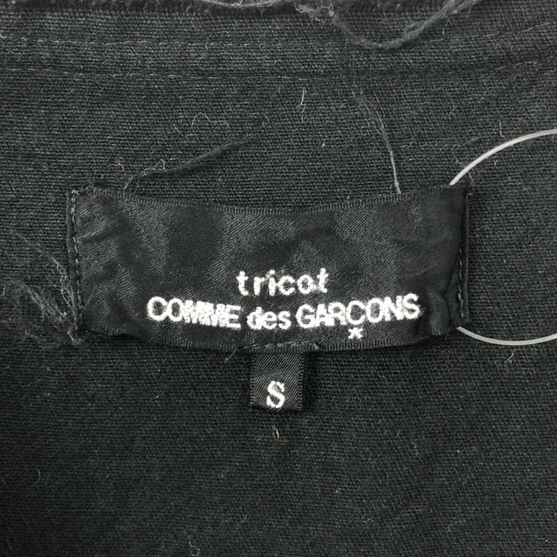 tricot COMME des GARCONS / トリココムデギャルソン | 2003SS | 断ち切り キーネック サイドスリット ブラウス カットソー | S | レディース