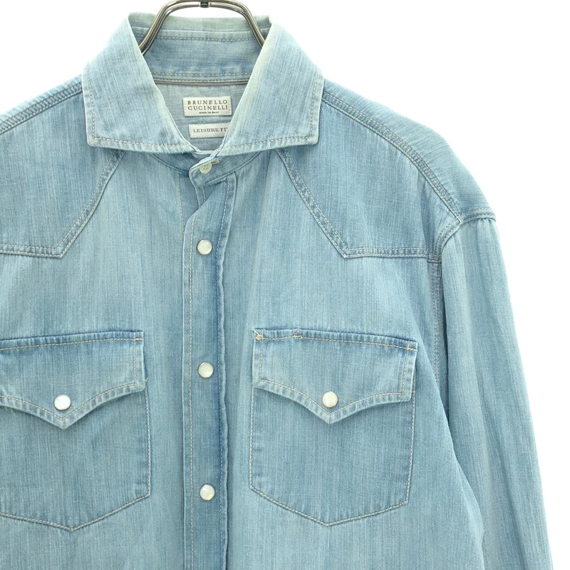 BRUNELLO CUCINELLI / ブルネロクチネリ | デニムシャツ | M | メンズ