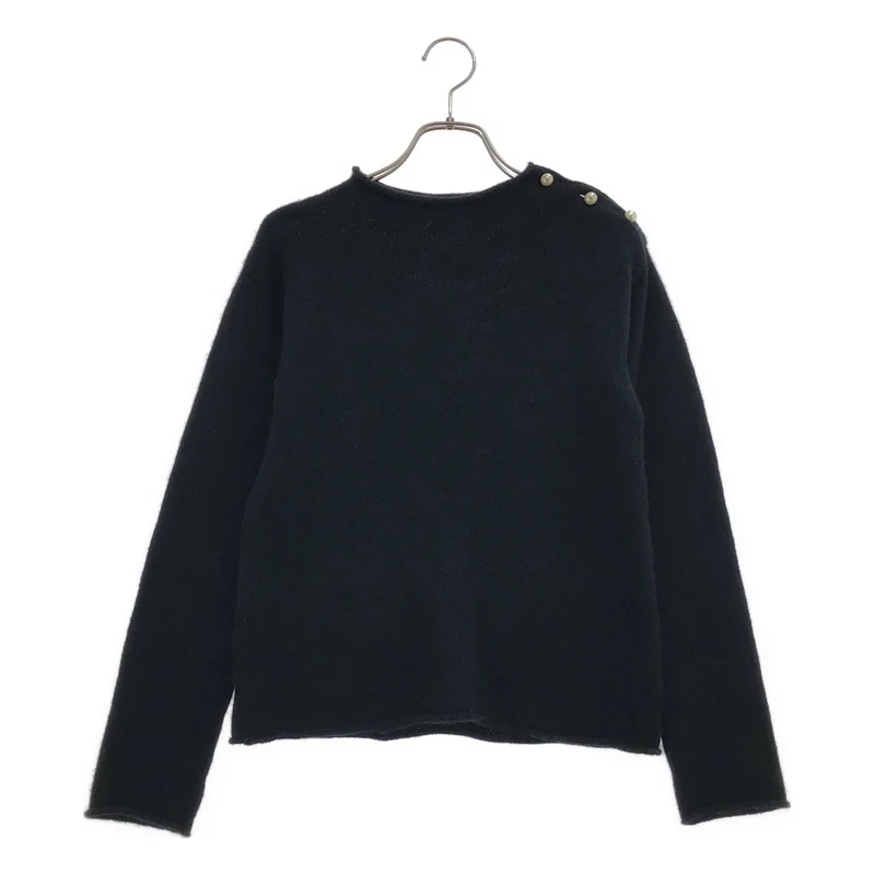 Christian Dior / クリスチャンディオール | パールボタン カシミヤ ニット | 36 | レディース