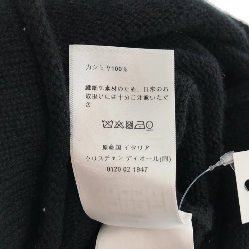 Christian Dior / クリスチャンディオール | パールボタン カシミヤ ニット | 36 | レディース
