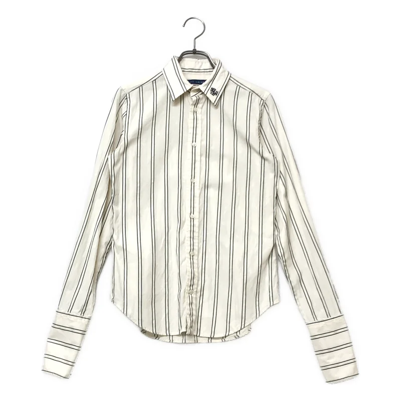 RALPH LAUREN / ラルフローレン | ストライプ ジャガード シャツ ブラウス | 7 | レディース