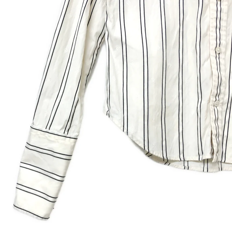 RALPH LAUREN / ラルフローレン | ストライプ ジャガード シャツ ブラウス | 7 | レディース