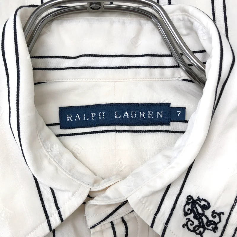RALPH LAUREN / ラルフローレン | ストライプ ジャガード シャツ ブラウス | 7 | レディース
