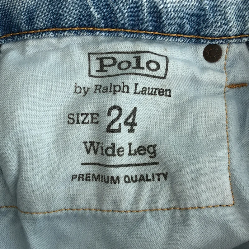 POLO BY RALPH LAUREN / ポロバイラルフローレン | コットン フレア デニムパンツ | 24 | レディース