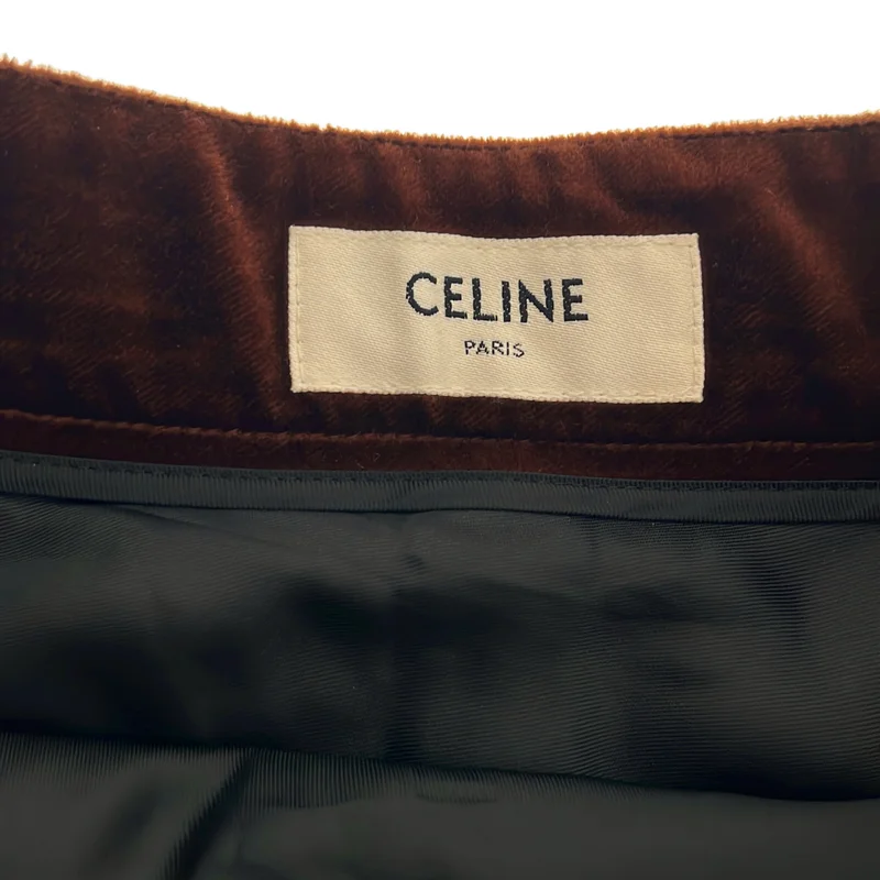 CELINE / セリーヌ | ベルベットスカート 2J279448L | 36 | レディース
