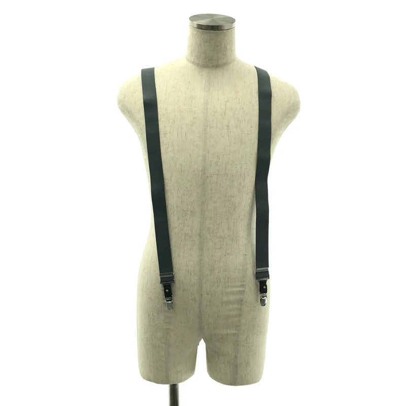 YOHJI YAMAMOTO POUR HOMME / ヨウジヤマモトプールオム | WOOLLY SPIN TAPE 30MM 2WAY SUSPENDERS / ウーリーゴム スピンタイプ サスペンダー |