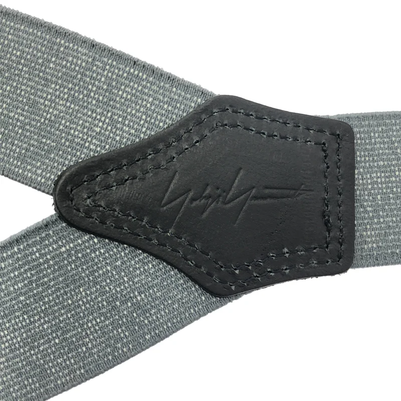YOHJI YAMAMOTO POUR HOMME / ヨウジヤマモトプールオム | WOOLLY SPIN TAPE 30MM 2WAY SUSPENDERS / ウーリーゴム スピンタイプ サスペンダー |