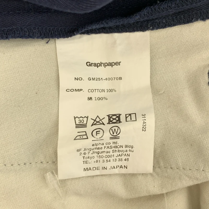 Graphpaper / グラフペーパー | Westpoint Chino Wide Tapered Trouser ワイドパンツ | 1 | メンズ