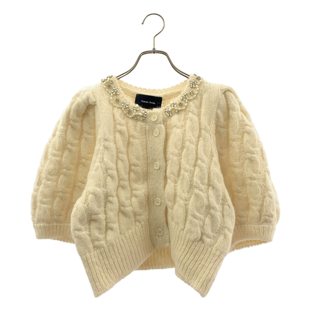 美品】 Simone Rocha / シモーネロシャ | ビジュー 装飾 パフスリーブ