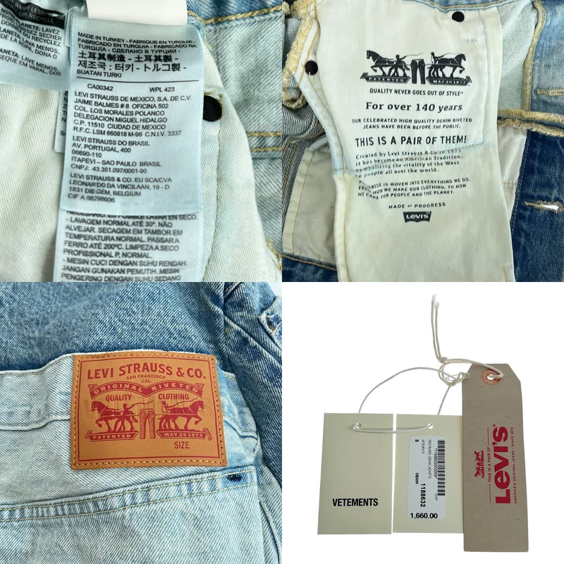VETEMENTS / ヴェトモン | × Lev's デニムジャケット 1188632 | s | メンズ