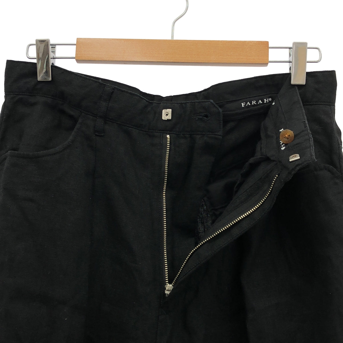 FARAH / ファーラー | One-tuck Wide Tapered Pants / リネン ワイド