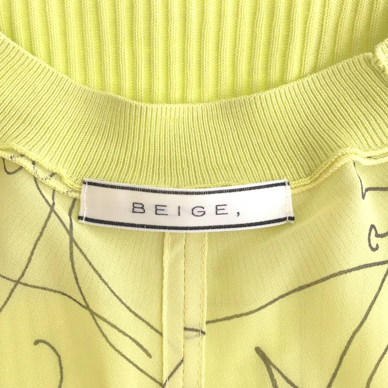 BEIGE， / ベイジ | 異素材切り替え バックオープン ノースリーブニット | 4 | レディース