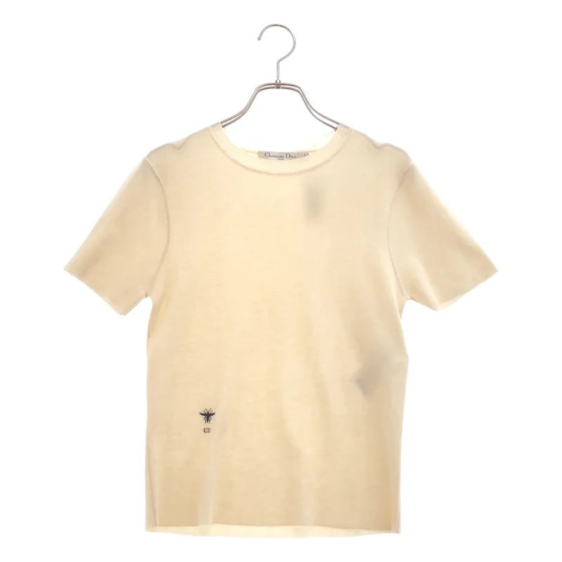 Christian Dior / クリスチャンディオール | BEE カシミア シルク 半袖ニット | 36 | レディース