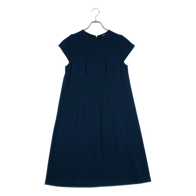 JIL SANDER NAVY / ジルサンダーネイビー | ノースリーブ バックジップ ワンピース | 36 | レディース