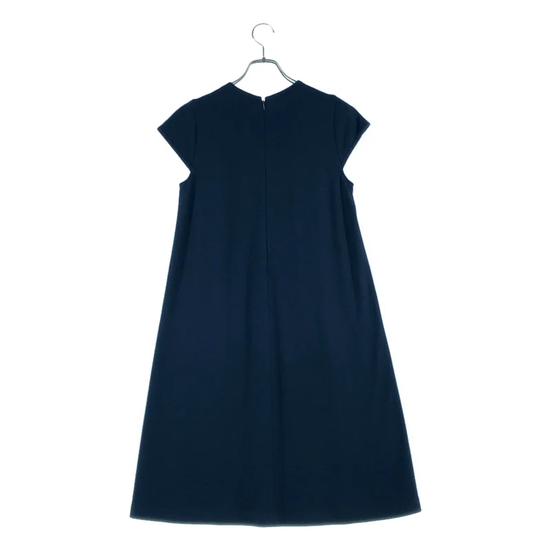 JIL SANDER NAVY / ジルサンダーネイビー | ノースリーブ バックジップ ワンピース | 36 | レディース