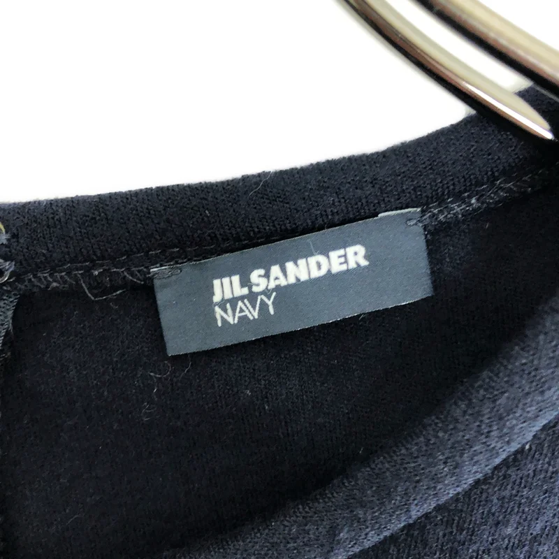 JIL SANDER NAVY / ジルサンダーネイビー | ノースリーブ バックジップ ワンピース | 36 | レディース