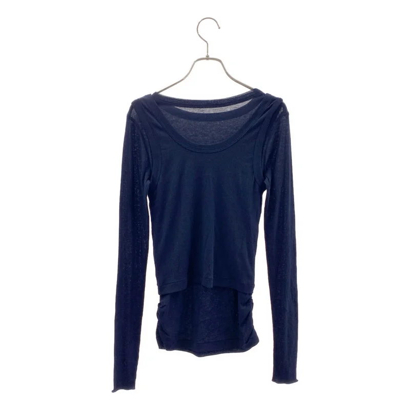 anuke / アンヌーク | 2024AW | Layered Rib Tops / コットン レイヤード リブトップス | F | レディース