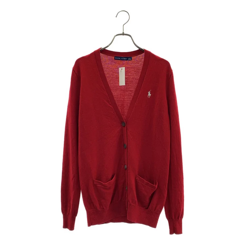 RALPH LAUREN / ラルフローレン | ポニー メリノウール Vネック カーディガン | S | レディース
