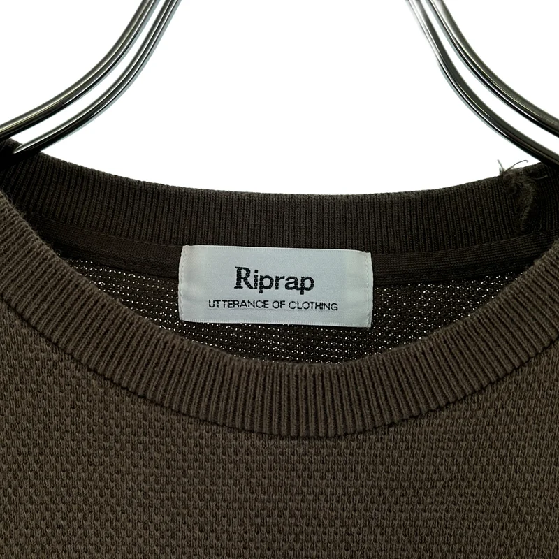 Riprap / リップラップ | CREW NECK POLO SHIRT / コットン クルーネック ポロシャツ |