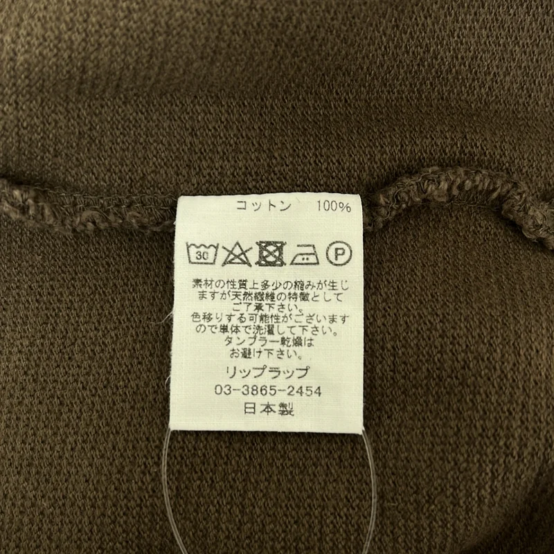 Riprap / リップラップ | CREW NECK POLO SHIRT / コットン クルーネック ポロシャツ |