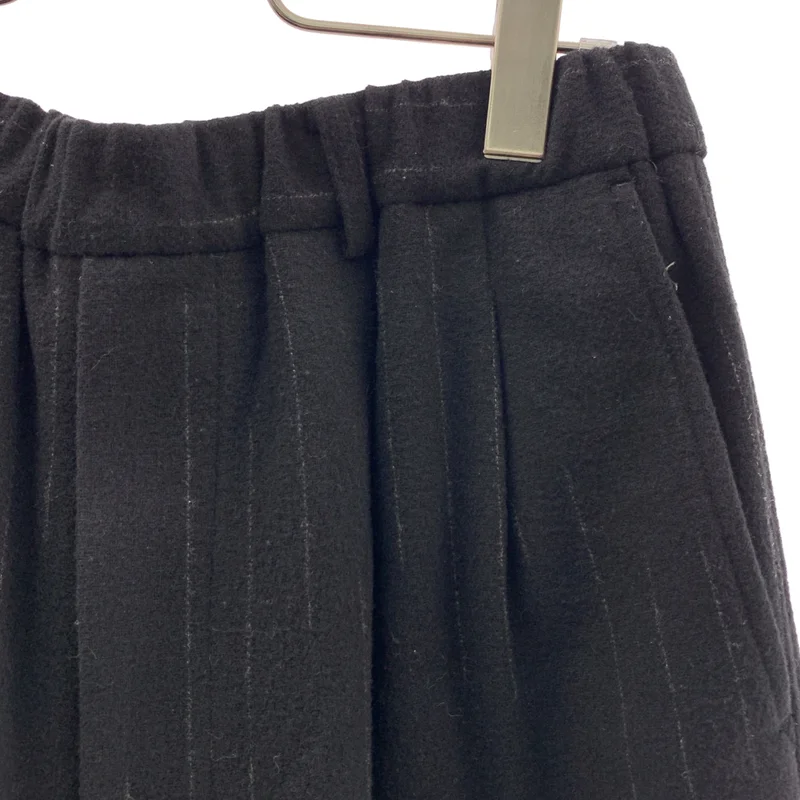 YOKO SAKAMOTO / ヨーコサカモト | 2025AW | Double Pleated Wide Easy Pantsカシミヤ混 ワイドパンツ / STRIPE | M | メンズ