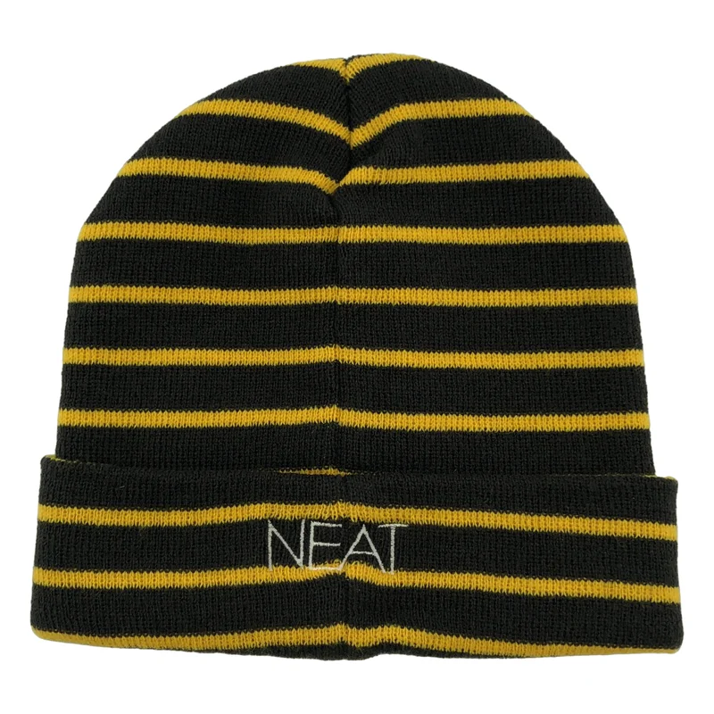 NEAT / ニート | ×Brooks Brothers / ボーダー ビーニー ニット帽 |