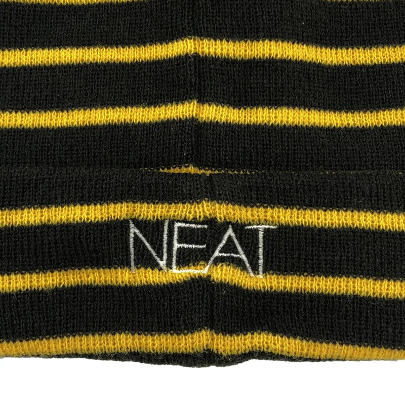 NEAT / ニート | ×Brooks Brothers / ボーダー ビーニー ニット帽 |