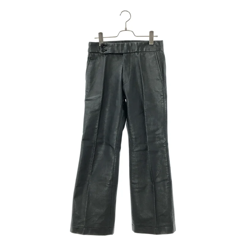 COMME des GARCONS / コムデギャルソン | 2000AW | フェイクレザー パンチングフレアパンツ GP-04013S | S | レディース