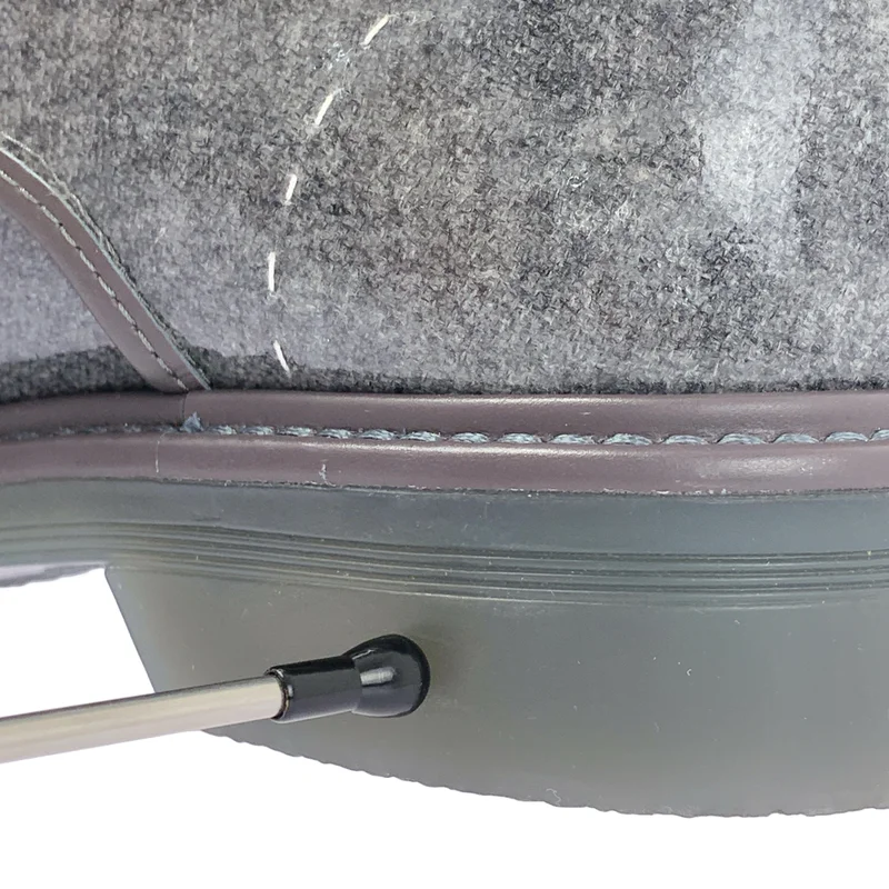 Max Mara / マックスマーラ | パテントレザー ステッチデザイン コンバットブーツ | 36 | レディース