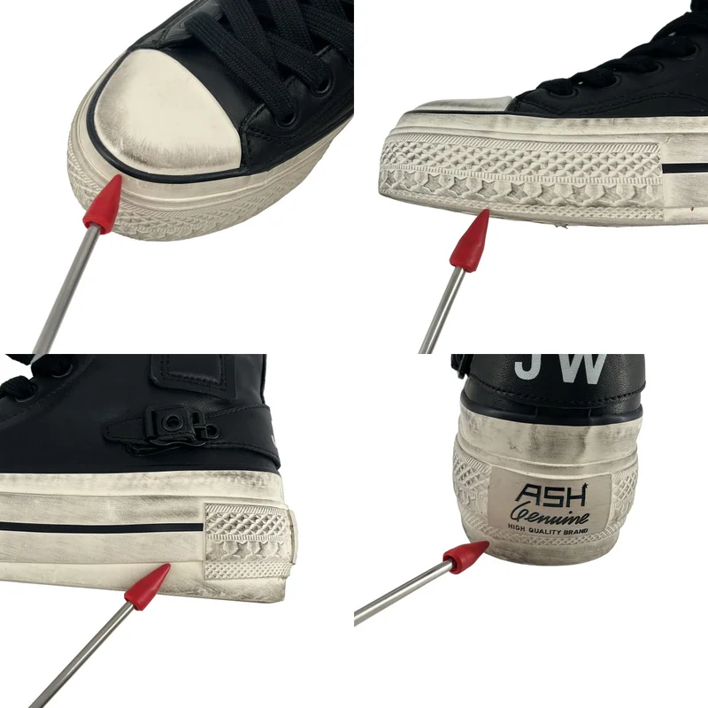Ash / アッシュ | レザー ロゴ ハイカット スニーカー | 38 | レディース