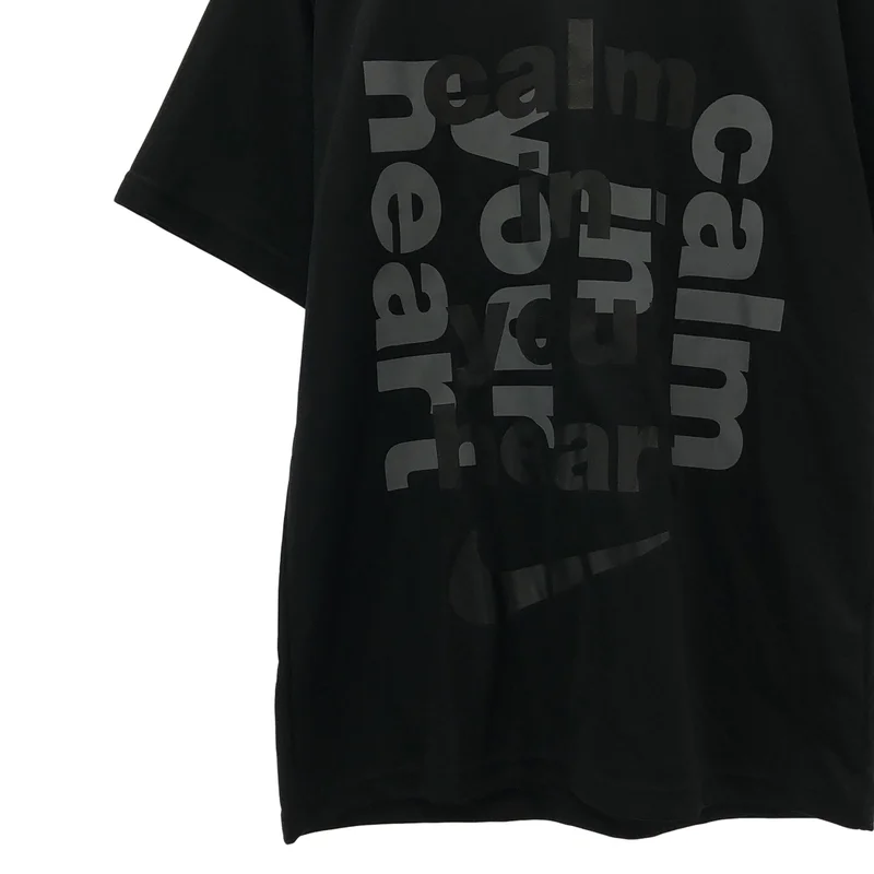 BLACK COMME des GARCONS / ブラックコムデギャルソン | 2022AW | × NIKE / ロゴプリント Tシャツ | M | メンズ