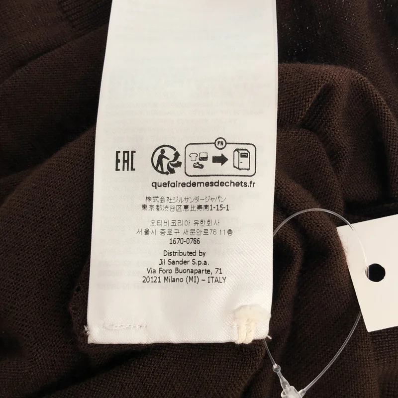 JIL SANDER / ジルサンダー | 2024SS | カシミヤ ウール シルク モックネック 半袖ニット | 36 | レディース