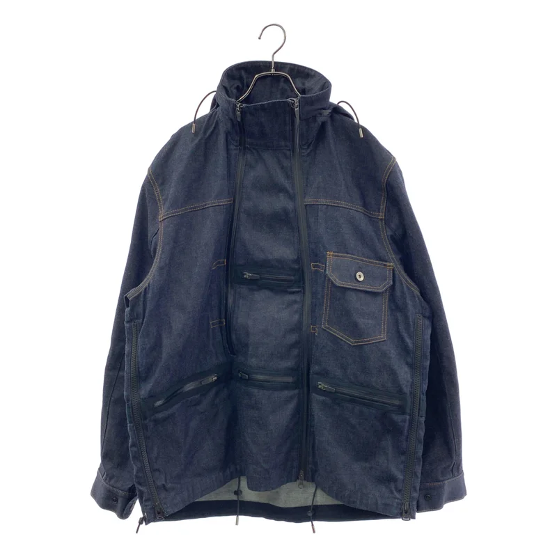 sacai / サカイ | 2022SS | Denim Blouson デニムアノラック パーカー ジャケット | 2 | インディゴ | メンズ sacai / サカイ | 2022SS | Denim Blouson デニムアノラック パーカー