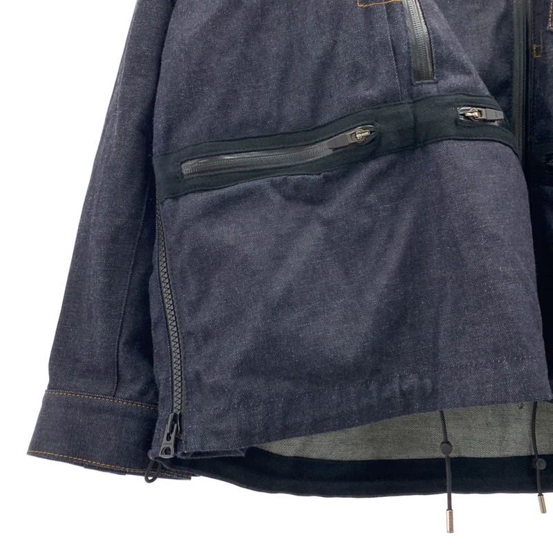 sacai / サカイ | 2022SS | Denim Blouson デニムアノラック パーカー ジャケット | 2 | メンズ