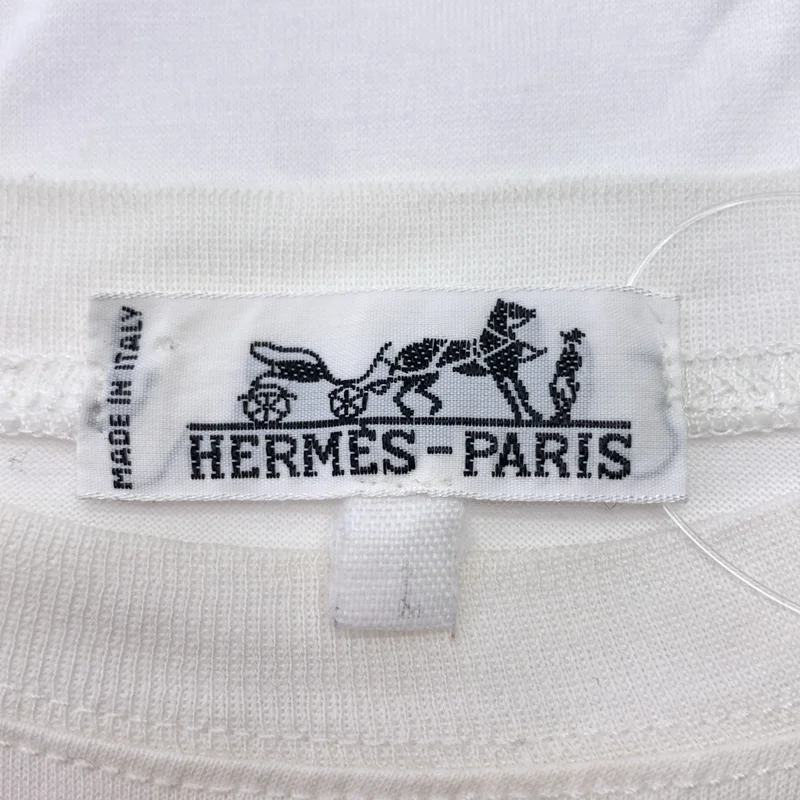 HERMES / エルメス | 1990s | ロゴ 刺しゅう Tシャツ |
