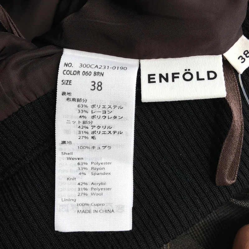 ENFOLD / エンフォルド | チェック プリーツスカート | 38 | レディース