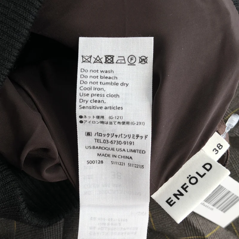 ENFOLD / エンフォルド | チェック プリーツスカート | 38 | レディース