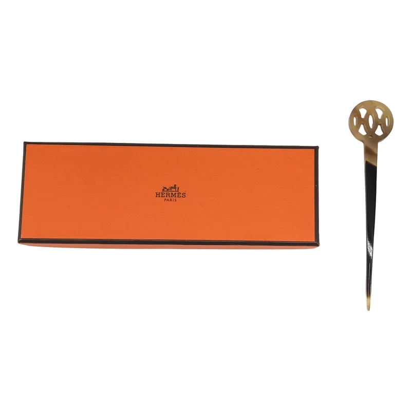 HERMES / エルメス | バッファローホーン ヘアアクセサリー |