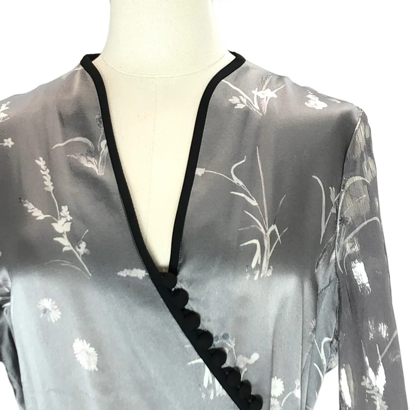 Mame Kurogouchi / マメクロゴウチ | Silk Lame Print V-Neck Dress ワンピース | 2 | レディース