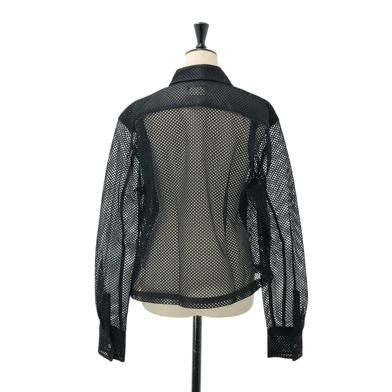 COMME des GARCONS HOMME PLUS / コムデギャルソンオムプリュス | 2026SS | MESH ZIP CROPPED SHIRT | M | メンズ