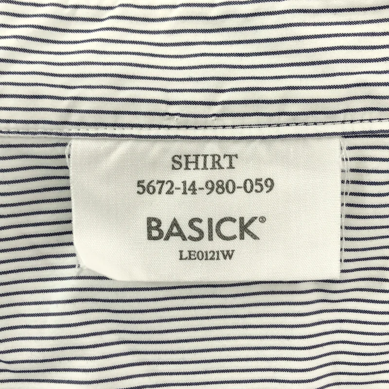 BASICKS / ベイシックス | セットアップ / コットン ストライプ ショートシャツ / ショートパンツ |