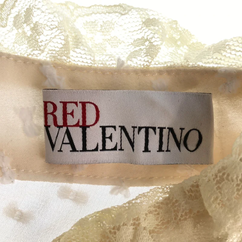 RED VALENTINO / レッドヴァレンティノ | 2012SS | シルク レース切り替え ブラウス | 38 | レディース