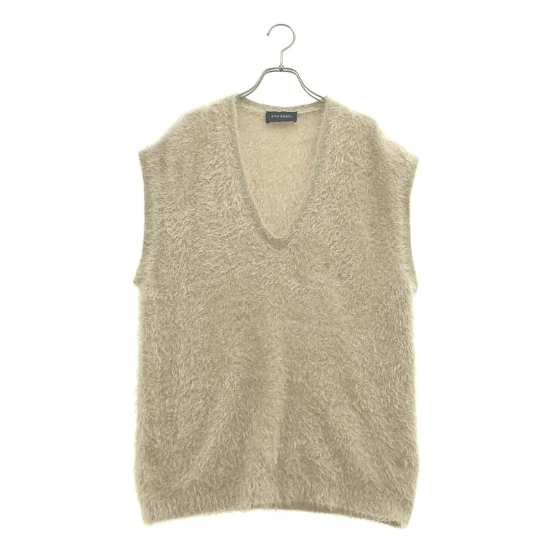 STUMBLY / スタンブリー | Fur Touch Knit Vest / ファータッチ ニットベスト | F | レディース