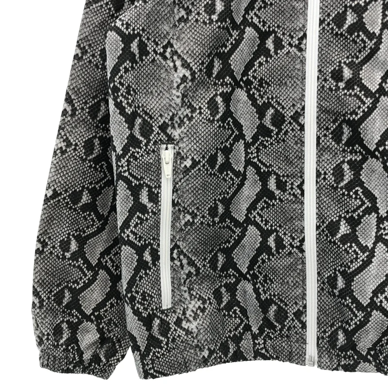 adidas by HYKE / アディダスBYハイク | パイソンプリント ノーカラーブルゾン | S | レディース