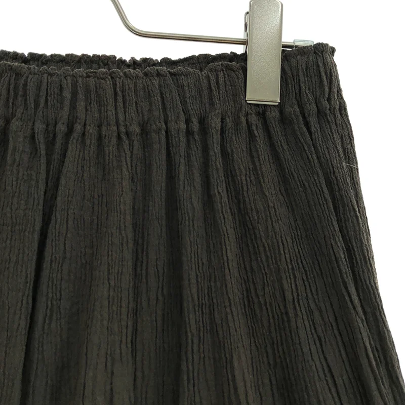 HaaT ISSEY MIYAKE / ハートイッセイミヤケ | 2008AW | コットン ウール混 ラメ刺しゅう ギャザースカート | 2 | レディース