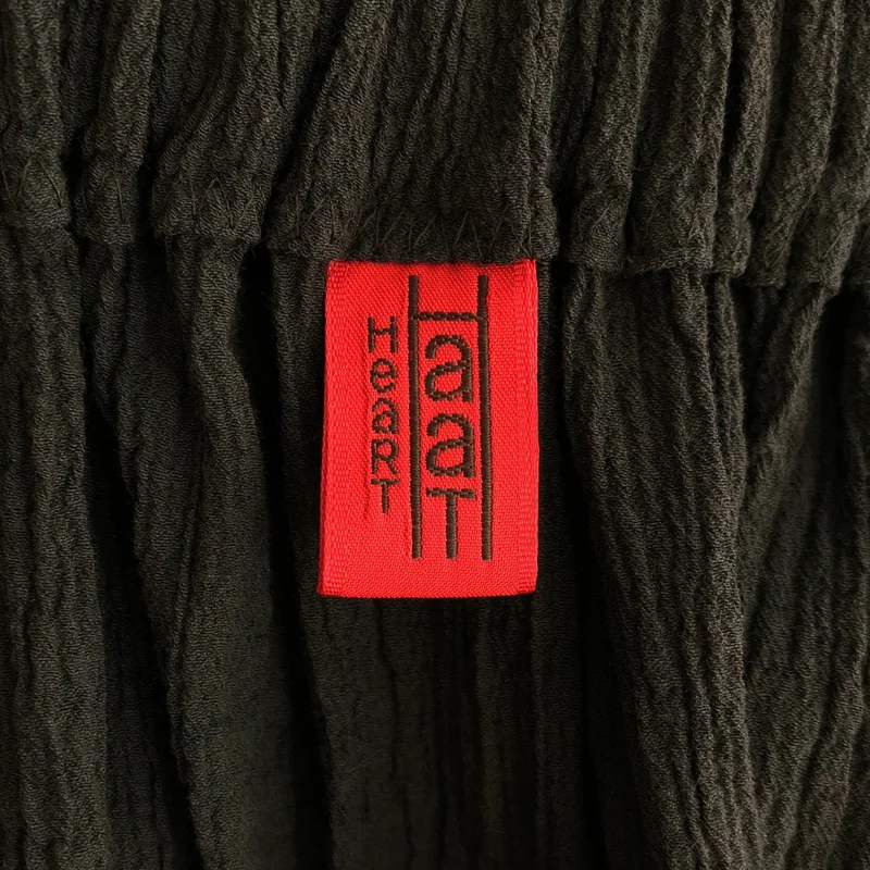 HaaT ISSEY MIYAKE / ハートイッセイミヤケ | 2008AW | コットン ウール混 ラメ刺しゅう ギャザースカート | 2 | レディース