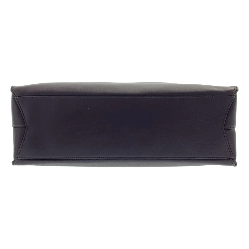 ANYA HINDMARCH / アニヤハインドマーチ | Mortimer Tote in Grape Shiny Calf モティマー レザー トートバッグ |