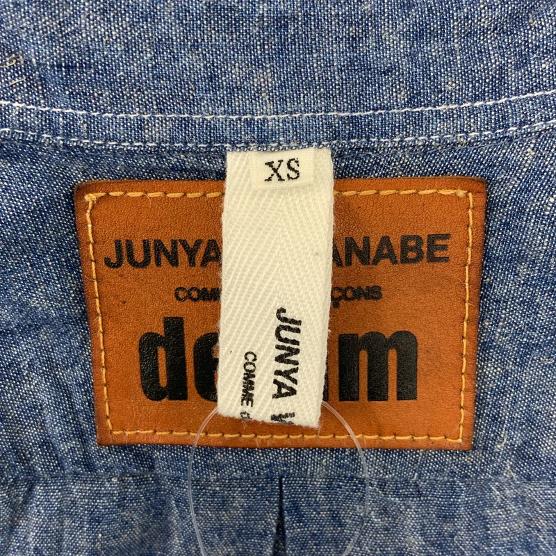 JUNYA WATANABE COMME des GARCONS / ジュンヤワタナベ | 2009SS | Denim / コットン リネン ドッキング レース切替 ワンピース | XS | レディース